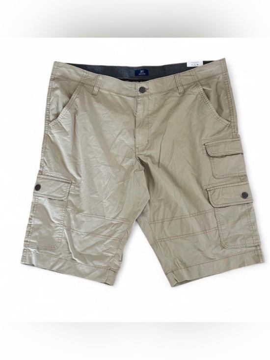 George Other - NWT George Men Size 42 Brown Bowery Messenger Cargo Shorts Below Knee Stretch 🩳